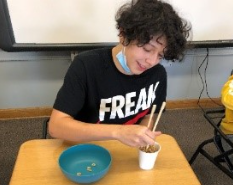 Aaron, a ninth-grade AlleeOop user