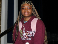 Angeline, an eighth-grade AlleeOop user